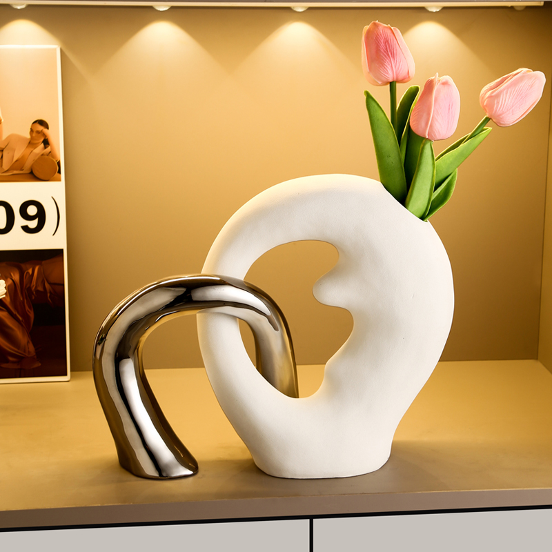 轻奢高级感插花花瓶装饰品摆件