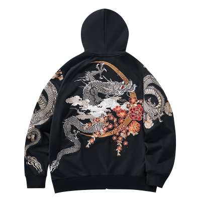 中国风横须贺刺绣开衫外套国潮棉