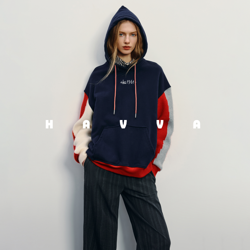 havva常规休闲连帽卫衣