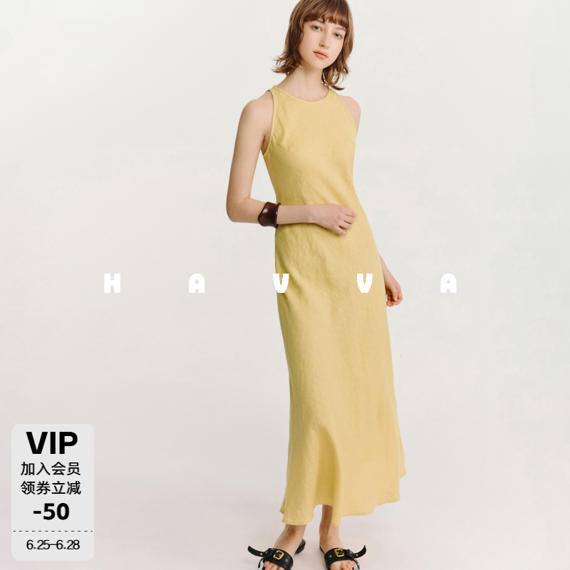 HAVVA女士修身无袖连衣裙