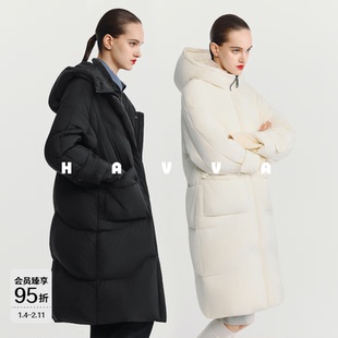 HAVVA今年流行超好看高充绒量加厚羽绒服女装外套2025冬Y3-2629