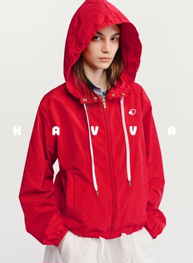 HAVVA【红运好运新年系列】连帽夹克外套女士外搭2026年春W3-4240