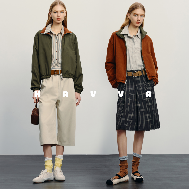 havva双面穿休闲外套常规