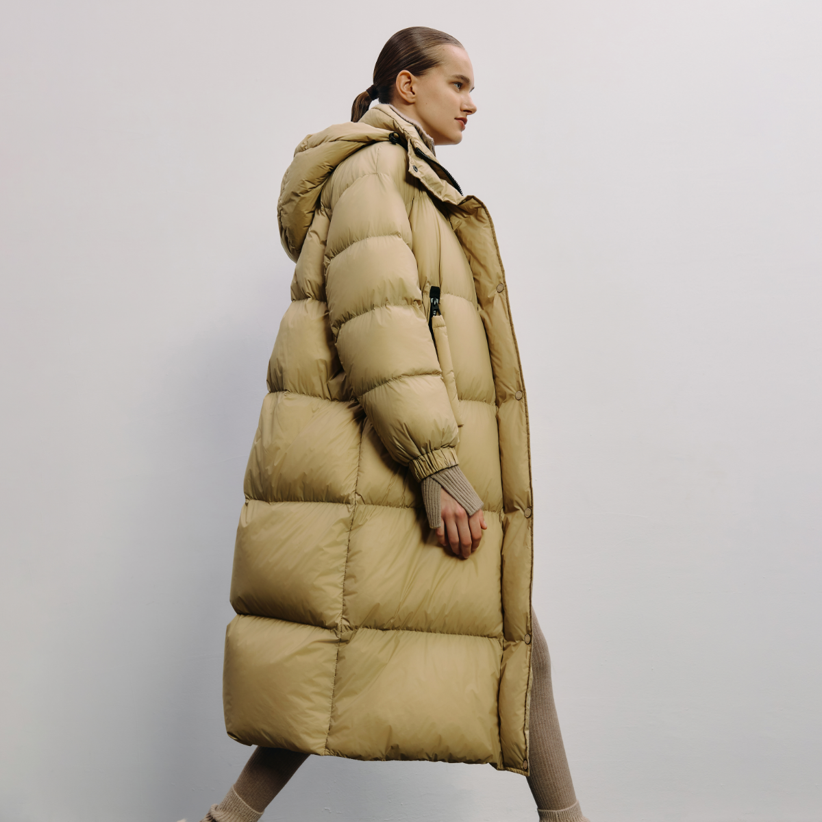 HAVVA强推中长款高充绒量加厚羽绒服连帽女士外套2025冬季Y3-2536