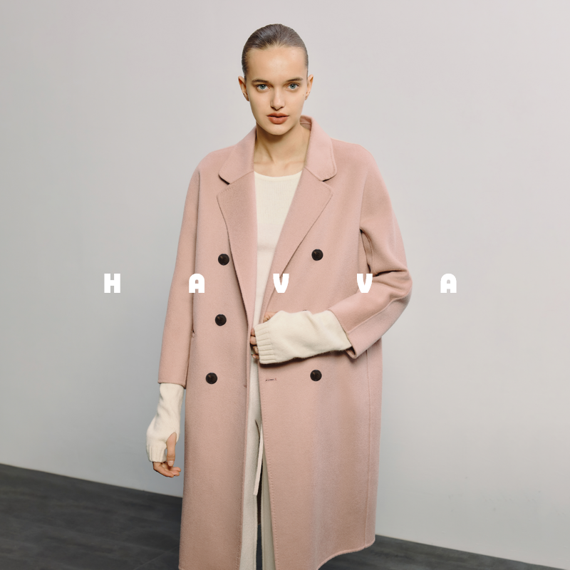 havva时尚设计感新款毛呢外套