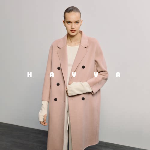 havva时尚设计感新款毛呢外套