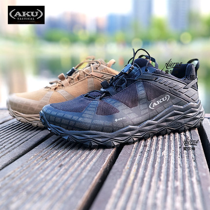 AKU飞岩户外登山鞋男防水透气夏季薄款GTX防滑耐磨徒步作战作训靴
