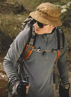 鹰爪第四代穿梭者金标P棉保暖加强轻量抓绒衣L2春秋男抗打底衫L3