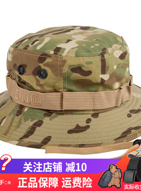 5.11圆边帽奔尼帽迷彩cp 511渔夫帽mc军迷野战夏遮阳战术帽89076