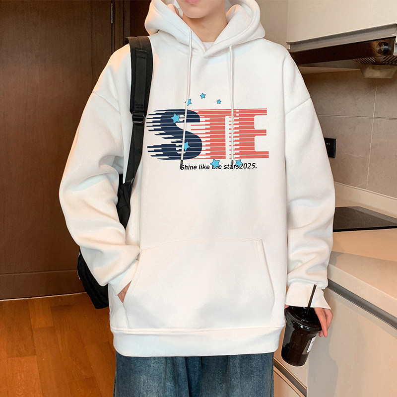 卫衣男春秋季2026新款宽松港风连帽上衣ins美式休闲重磅潮牌外套