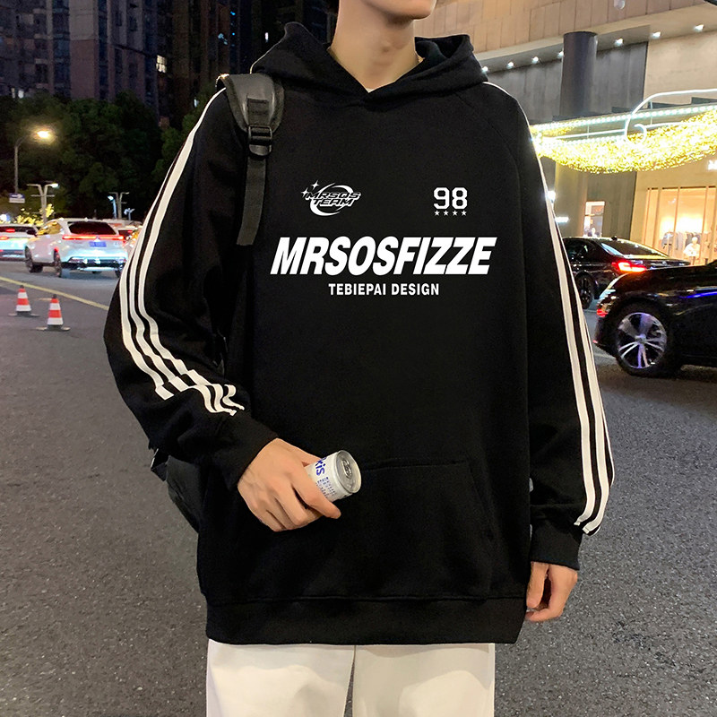 潮流宽松百搭休闲连帽卫衣