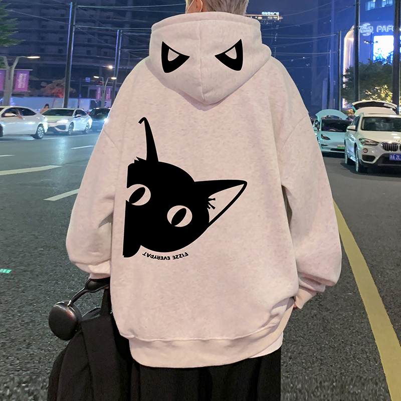 连帽卫衣男秋冬季2025新款美式宽松休闲外套重磅潮牌运动长袖帽衫