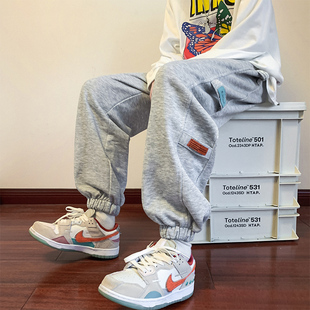 男潮牌休闲裤 复古宽松束脚运动裤 美式 潮流工装 子 篮球长裤 春秋卫裤