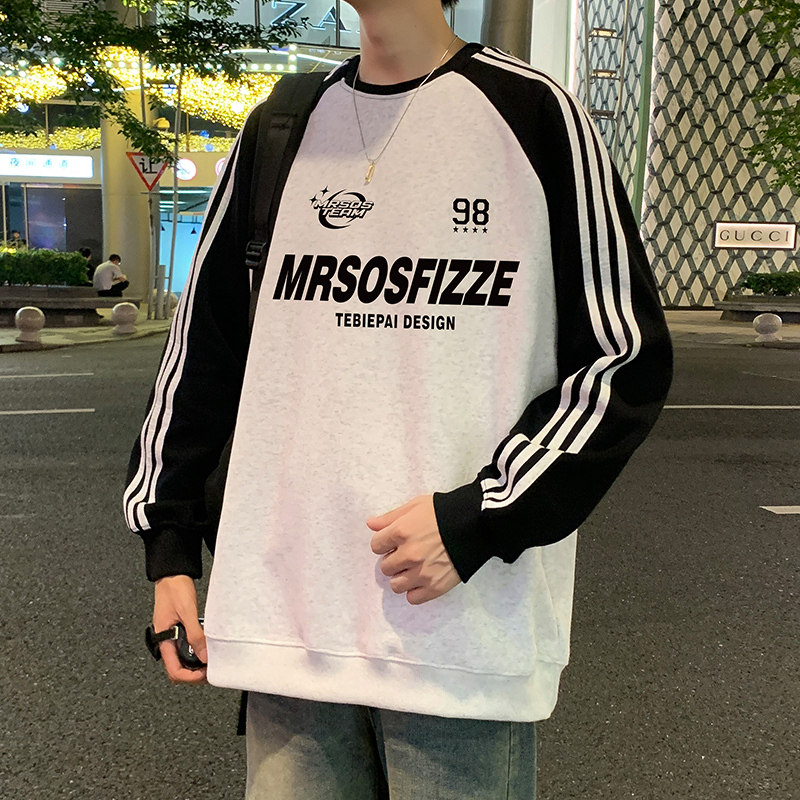潮流宽松百搭休闲圆领卫衣
