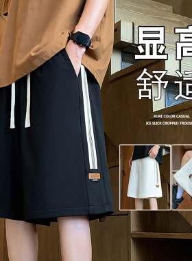 短裤男夏季潮牌外穿篮球健身跑步运动直筒宽松大码休闲五分裤子5