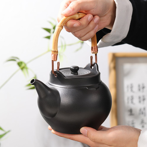 泥火匠陶瓷烧水壶家用电陶炉明火围炉煮茶内置滤网烧水泡茶陶壶