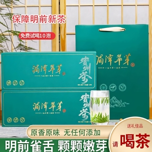 贵州绿茶高原雀舌一级明前春茶2026新茶清香茶 湄潭翠芽茶叶礼盒装