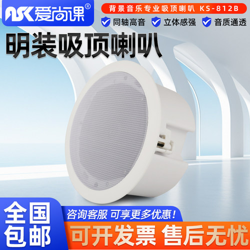 爱尚课吸顶喇叭公共广播