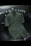 D33236960P85沙发绿色2024秋冬纯棉中领短袖打底衫加绒加厚，男装T恤，电商D332