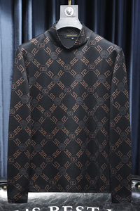 D332 27426 P100 沙发黑色 2022秋冬中领长袖打底衫 加厚潮图片