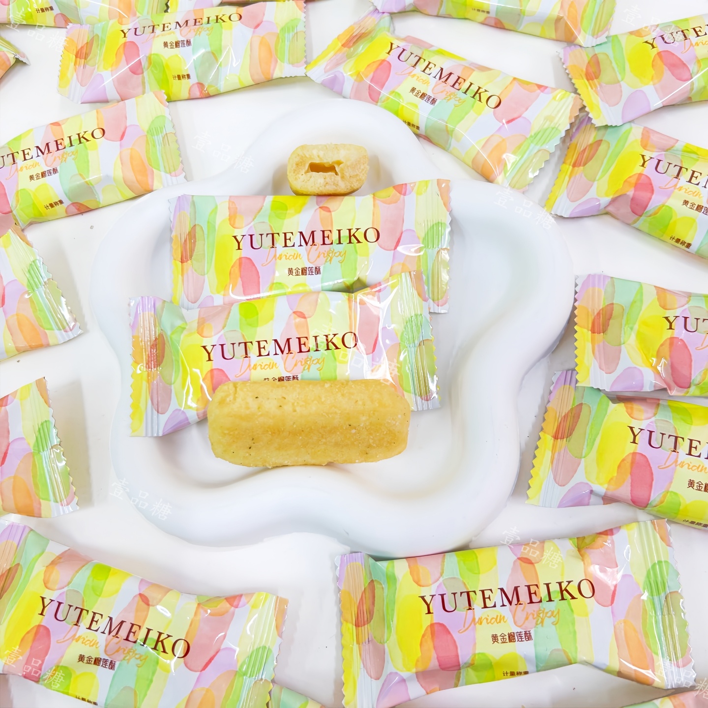 羽田铭菓黄金榴莲酥休闲结婚喜糖饼干招待高颜值散装休闲小零食 - 封面