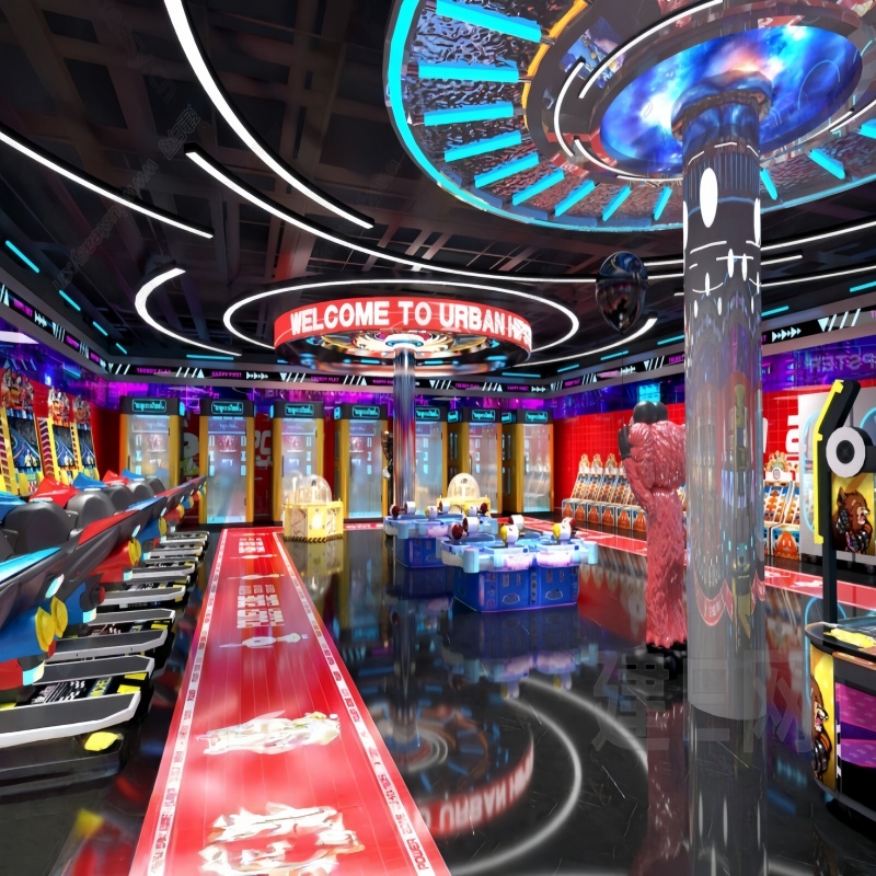 模块造型灯电玩城氛围灯电竞馆动漫城游戏厅儿童乐园游乐场VR馆灯