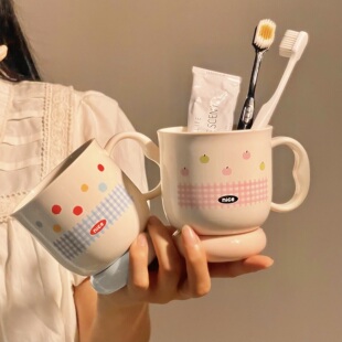 漱口杯可爱儿童女孩家用刷牙杯学生军训开学宿舍寝室洗漱杯牙刷杯