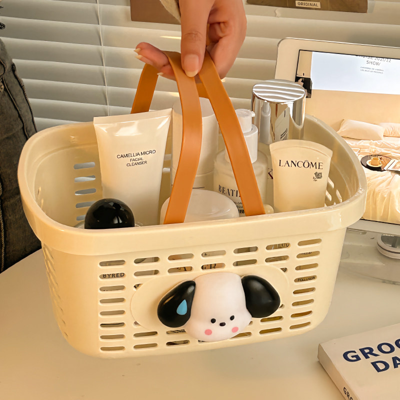 洗澡篮学生宿舍手提沐浴篮夏季军训洗漱用品沥水篮卡通小狗收纳筐,收纳整理,洗澡篮,淘宝优惠券,粉丝福利购,淘宝优惠卷