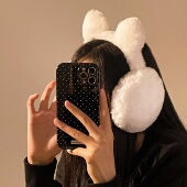 可爱毛绒耳罩女冬季 骑行防风护耳套可折叠防冻耳包加厚保暖耳捂子