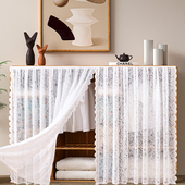 免打孔书柜防尘帘衣柜遮挡帘杂物柜子书架置物架鞋 柜魔术贴自粘式