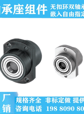轴承座组件固定支座BGFSYB BGFSY BAFSY无扣环双轴承非标米思米