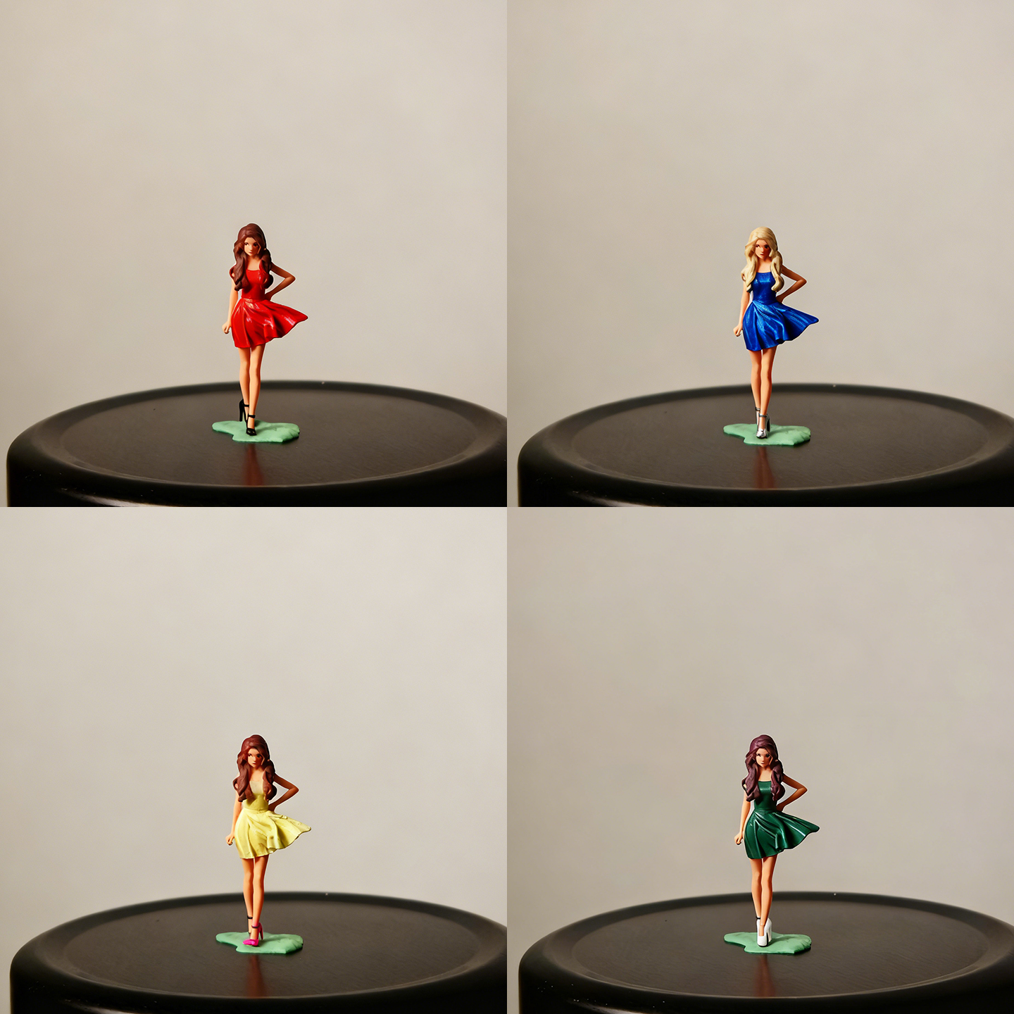 上色成品 1:64 头文字D 香织 64比例人偶 微拍摆件