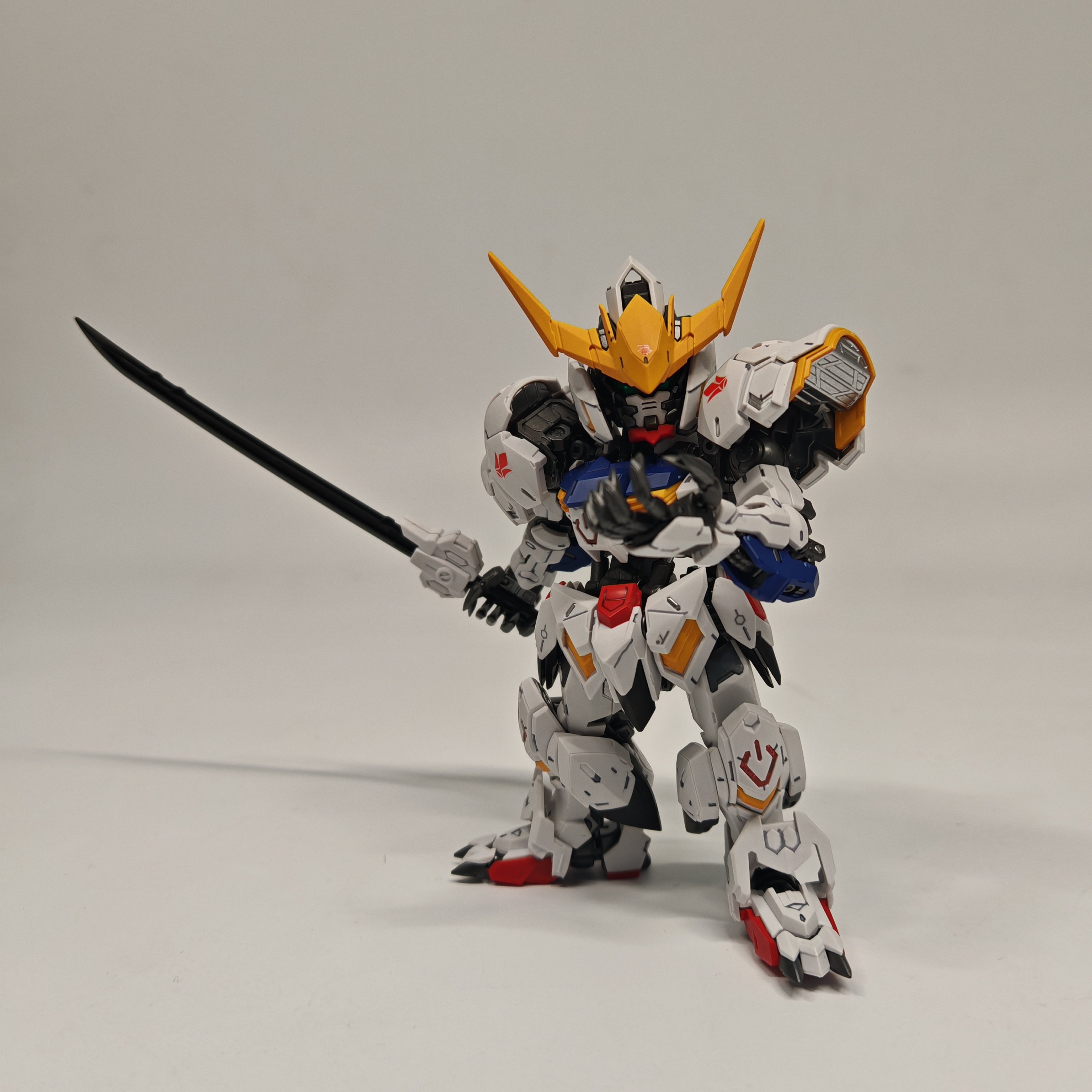 现货 万代 MGSD 巴巴托斯铁血 巨爪 尾巴 金属色 实色 代工上色