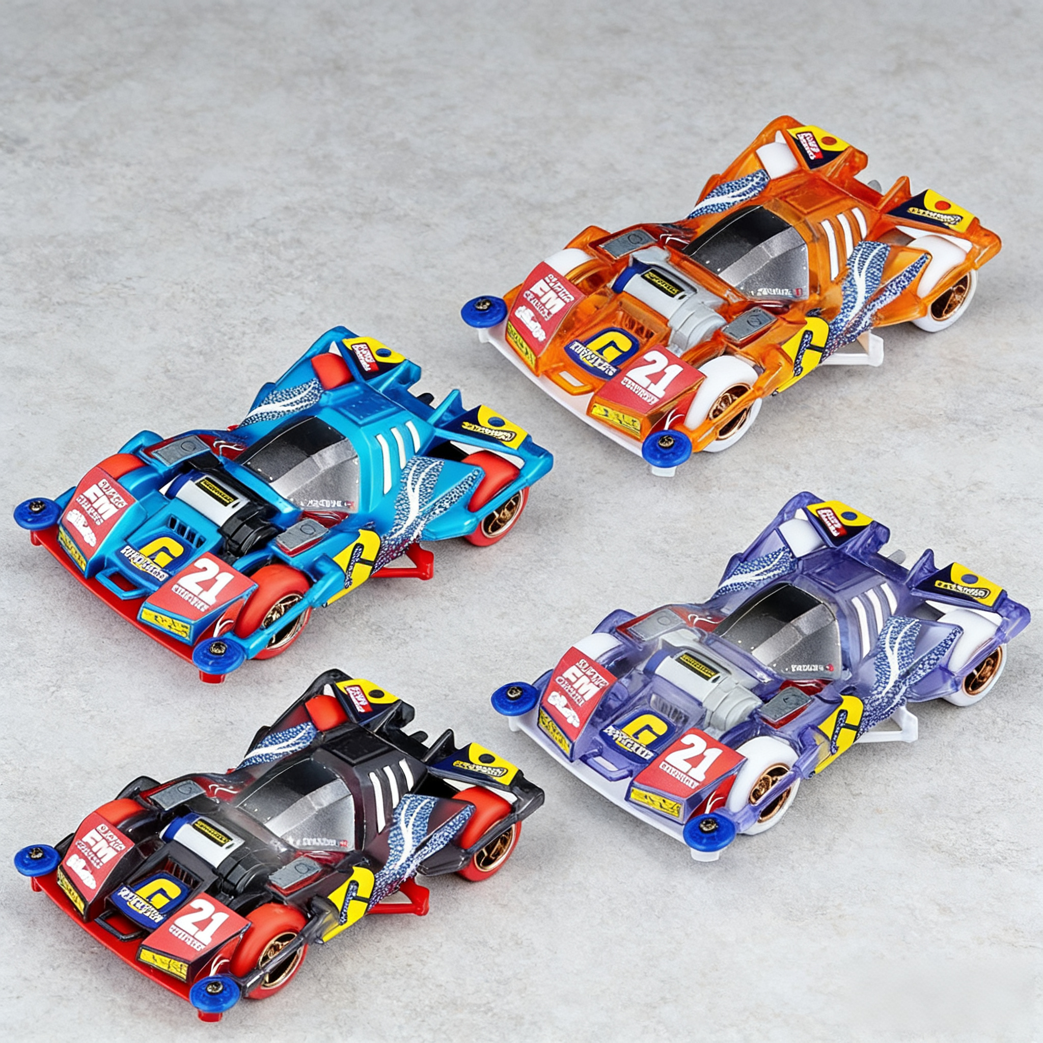 大兴星达四驱车 景品四色巨无霸 FMA马达前置底盘 模型赛车玩具车