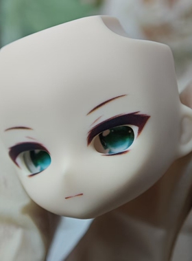 【猫猫豹圆圆】原创 开眼带妆无属性 成品水贴脸壳 BJD12分 ob11