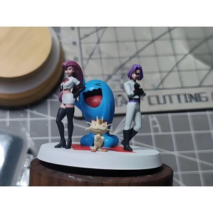 1/87 1/64 1/43 宝可梦小智皮卡丘 微缩模型手办车模场景人偶