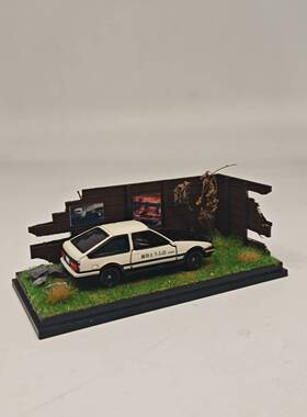 1比64比例场景拓意TLV场景MINIGT合金车INNO奔驰CLKGTR场景展示盒