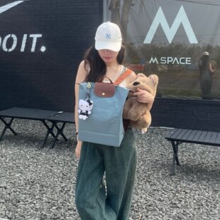 2026春longchamp新款双肩女背包大容量电脑文件背包龙骧通勤正品