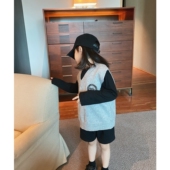 休闲灰色V领毛衣背心针织衫 YUSONG 男女儿童装 新款 马甲 2024秋季