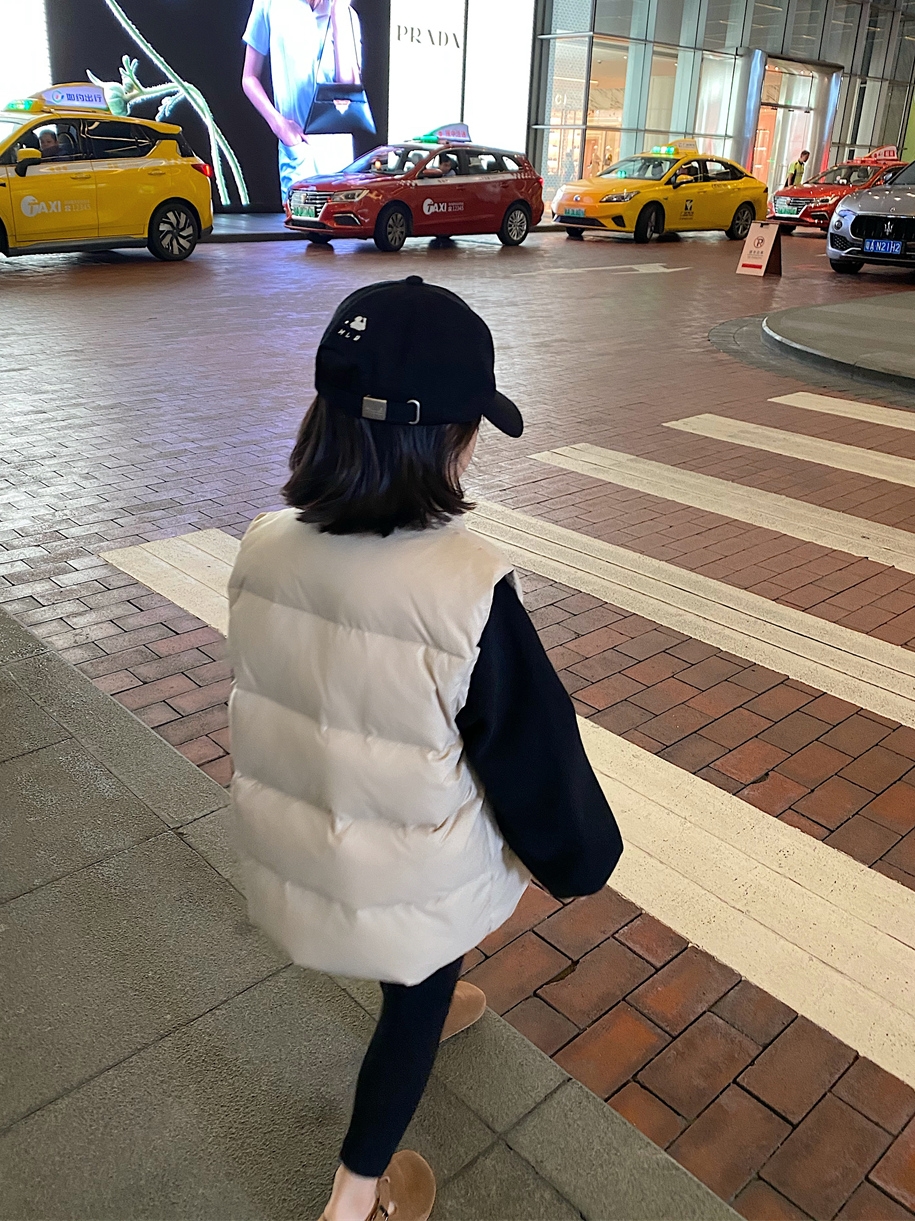 2024秋冬男女儿童白鸭绒羽绒马甲