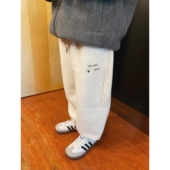 2025秋冬季 新款 男童女儿童装 YUSONG 休闲系带加绒加厚束脚卫衣裤