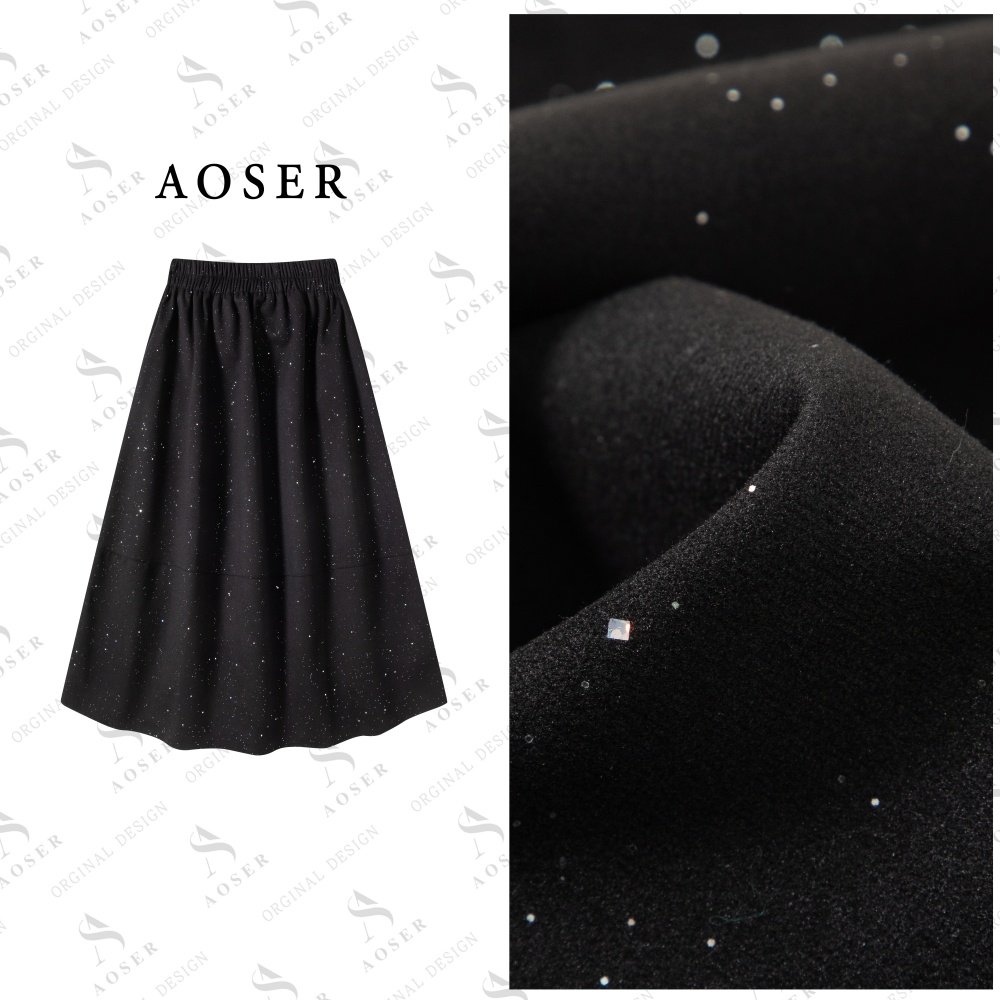 AOSER休闲风气质宽松时尚百搭亮片女装半身裙6682,女装/女士精品,半身裙,淘宝优惠券,粉丝福利购,淘宝优惠卷
