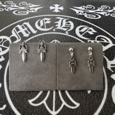 单个在售！！！925银针克罗把宝剑耳钉做旧集合