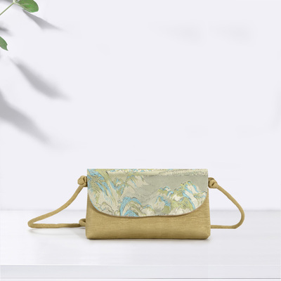 斜挎单肩包宋锦提花小女包中国风