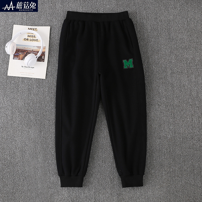 胖男童裤子春秋薄款高腰深裆加肥