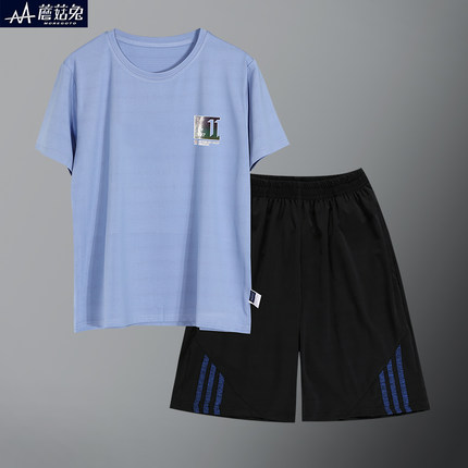 胖童装男童加肥加大码夏装套装大童男装12夏季15R岁11初中男孩衣