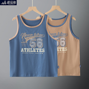 胖童背心男加肥加大夏季 大男童工字背心打底内穿青少年男孩潮 薄款