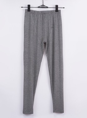 秋裤男女士睡裤薄款莫代尔棉长裤加大码直筒滑爽中老年秋冬打底裤