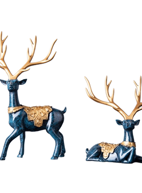 招财鹿欧式风开业乔迁新年礼物