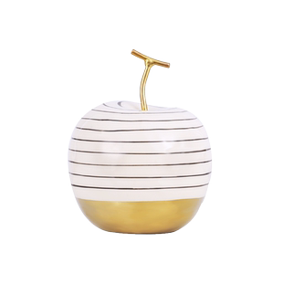 创意陶瓷苹果梨子摆件北欧简约家居电视柜酒柜装饰水果摆设工艺品